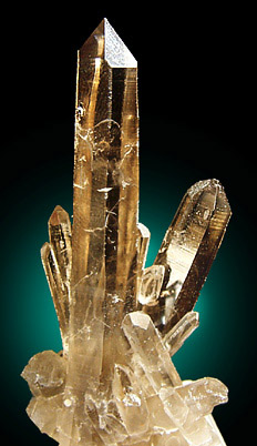 Mineral Specimens: Quartz var. Smoky with phantom growth from Smoky Bear Claim, Lincoln County, New Mexico