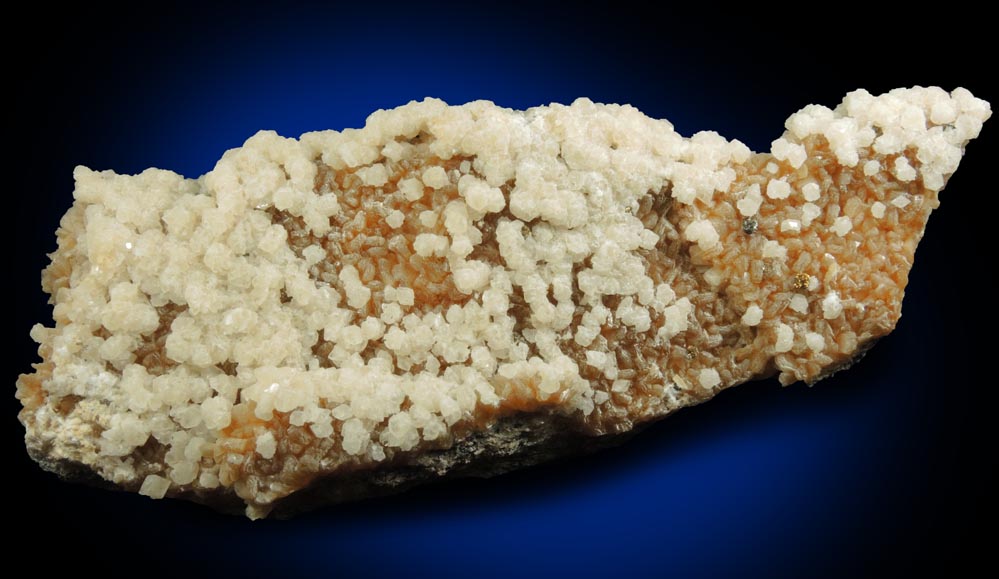 Mineral Stilbite-Ca and Calcite with minor Pyrite for sale from 700' level, Sta.167, Queens Tunnel of NYC Water Tunnel #3, Woodside, Queens, New York City, Queens County, New York