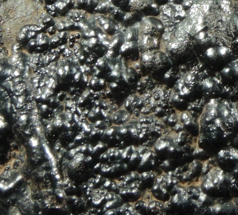 Detail view of mineral Goethite for sale from Emerson Hill iron mining district, Staten Island, New York City, Richmond County, New York