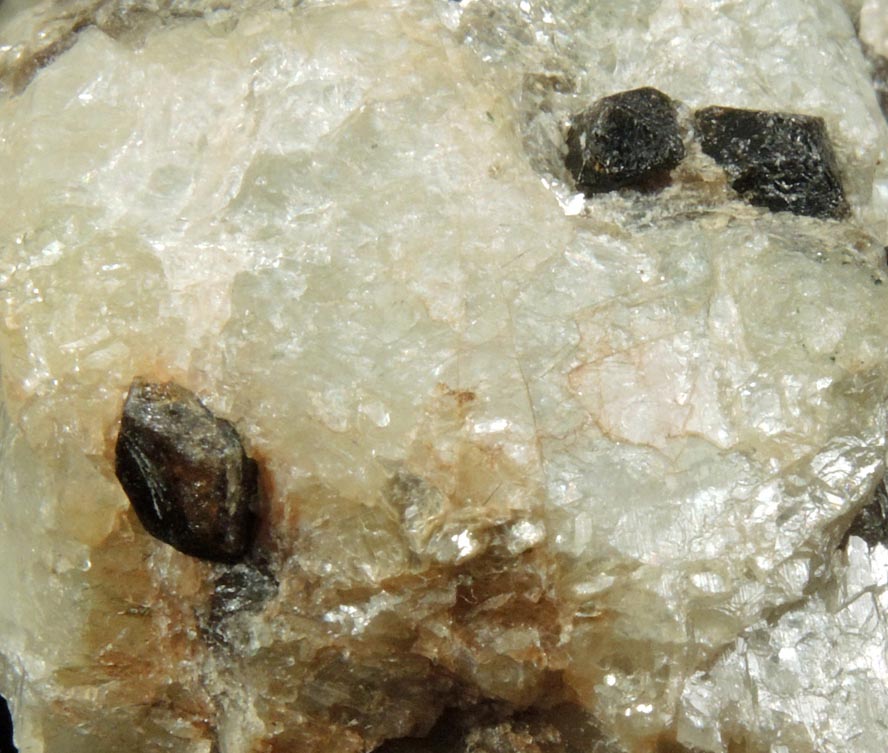 Detail view of mineral Xenotime-(Y) and Monazite-(Ce) for sale from 185 Street dump of Harlem Speedway construction site, Manhattan, New York City, New York County, New York