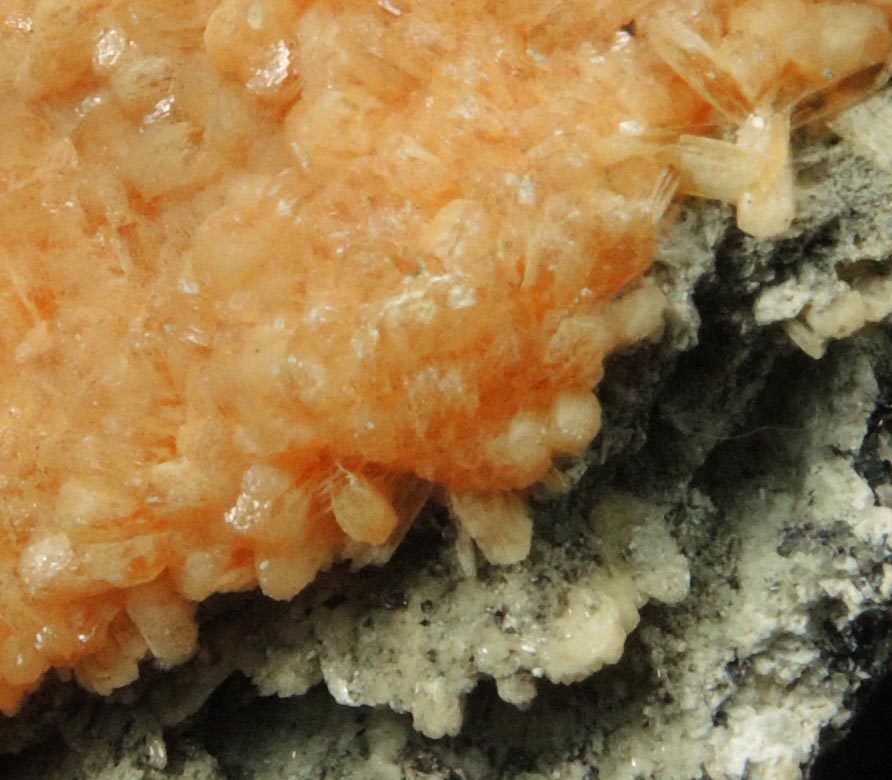 Detail view of mineral Stilbite for sale from Water Tunnel No.3 under Manhattan Island, New York City, New York County, New York