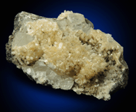 Stilbite on Calcite with (?) for sale from 63rd Street Subway Tunnel, Manhattan Island, New York City, New York County, New York