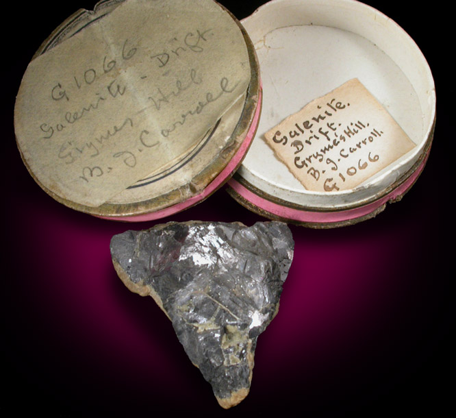 Galena from glacial drift at Grymes Hill, Staten Island 