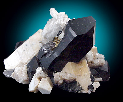 Mineral Specimens: Quartz var. Smoky with Albite from Oliver Diggings, Middle Moat Mtn., Hales Location, New Hampshire