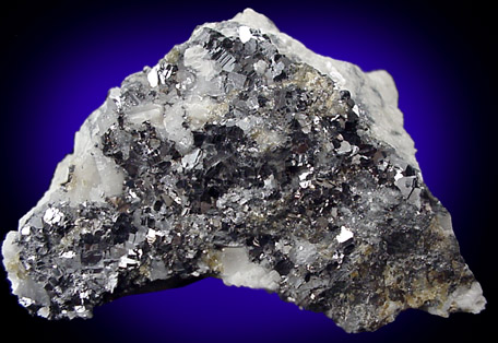 Mineral Specimens: Galena in Franklin Marble from Lime Crest Quarry, Sparta, New Jersey