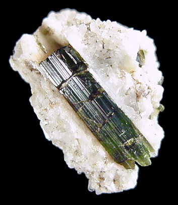 Mineral Specimens: Elbaite Tourmaline in Albite from Harvard Quarry, Greenwood, Maine