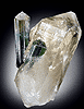 Mineral specimen: Elbaite Tourmaline in Smoky Quartz from Gillette Quarry, Haddam Neck, Connecticut.