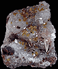 Mineral specimen: Millerite on Quartz from Sterling Mine, Antwerp, New York.